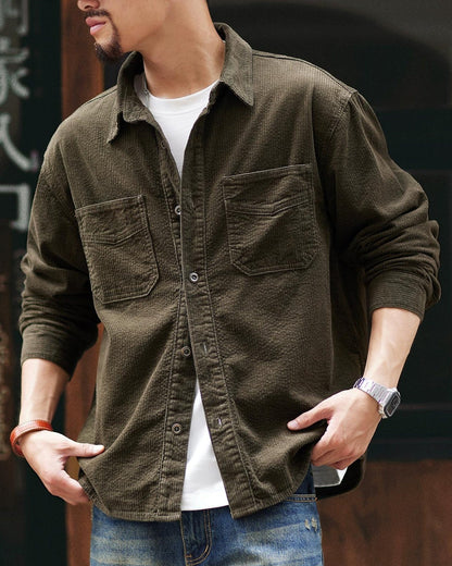 マッカレン コーデュロイダブルポケットレギュラーカラーシャツ 2332