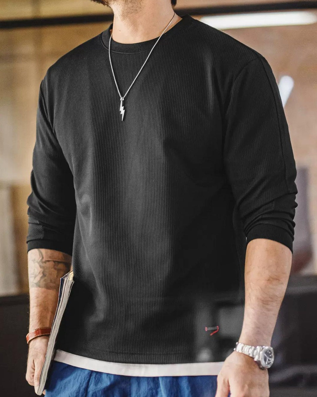 テュペロ リブクルーネックプルオーバー 2462