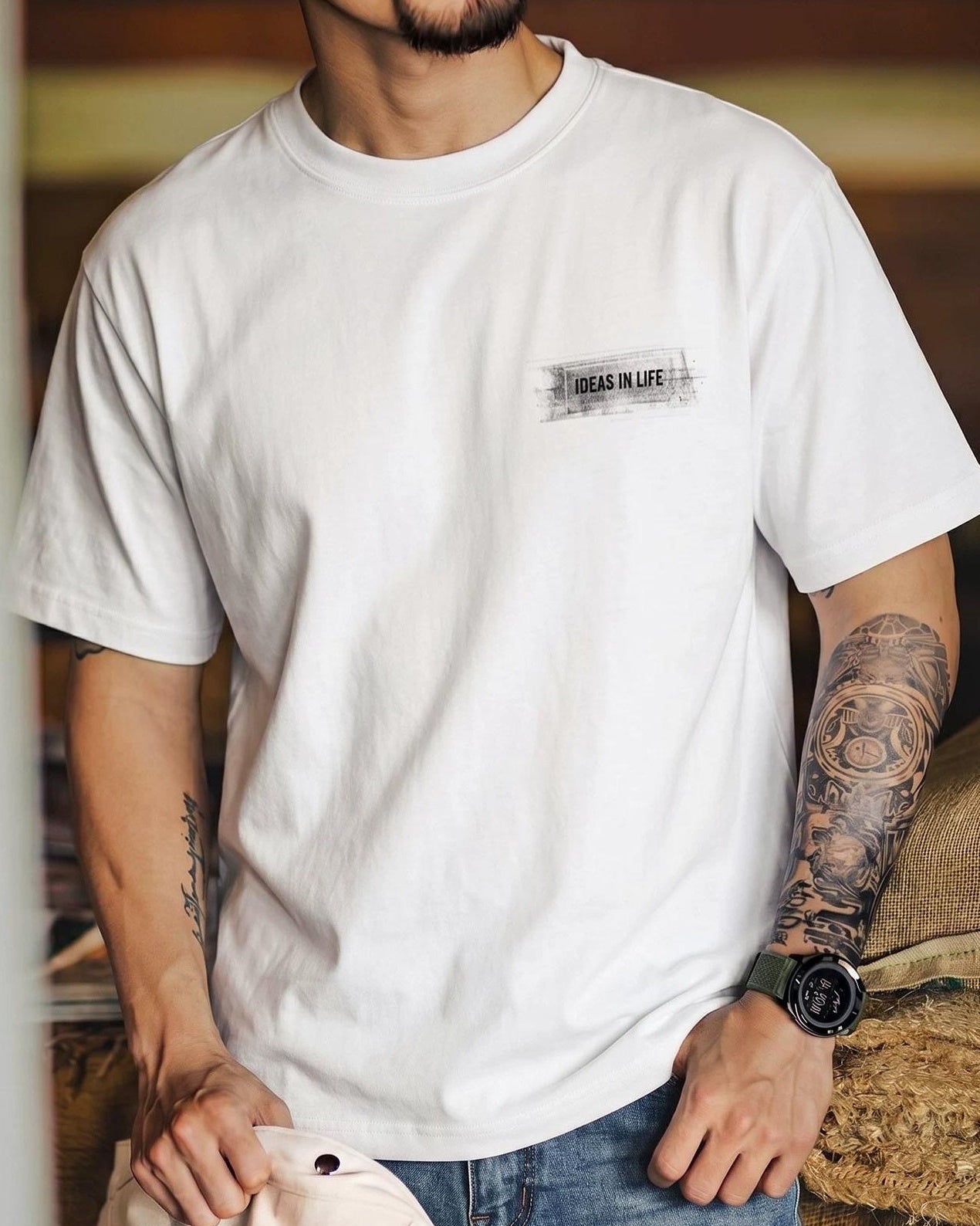 ポールディング ワンポイントボックスロゴTシャツ 2708