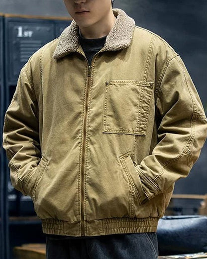 クロービス ボアカラーミリタリーブルゾンジャケット 2381