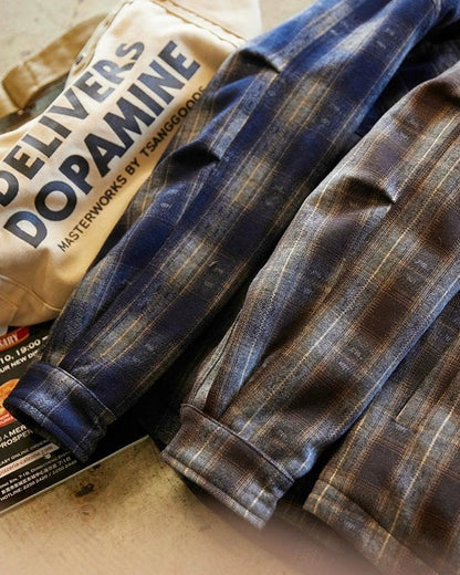 レブンワース  フランネルチェックシャツジャケット 2319