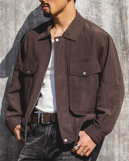 ビュート フラップポケットジップブルゾン 2475