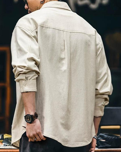 ロックビル スクエアダブルポケットワイドシャツ 2433