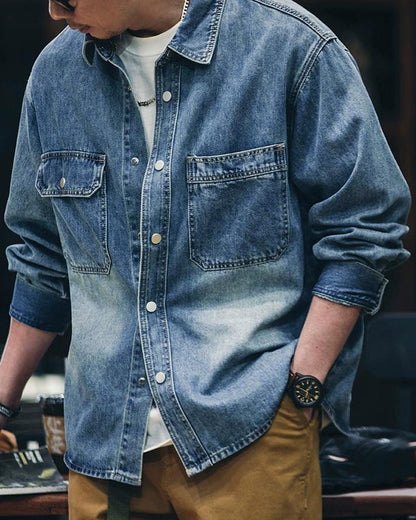 ガズデン ヘビーウォッシュドデニムシャツ 2351