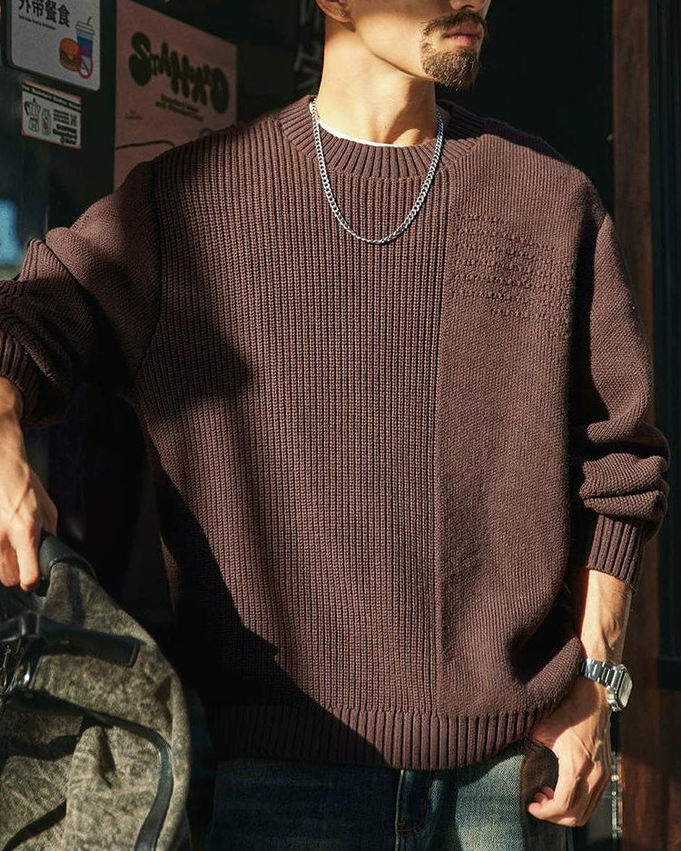 リフエ 切替デザインニットプルオーバー 2378