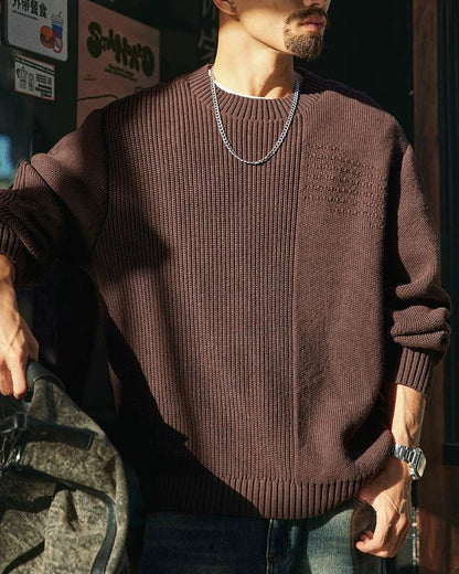 リフエ 切替デザインニットプルオーバー 2378