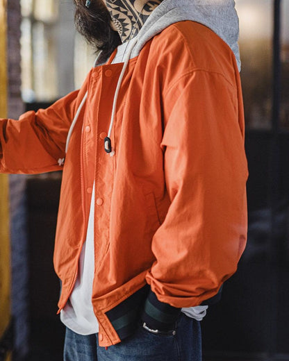 シダ―シティ カラーブロックスナップパーカージャケット 2528