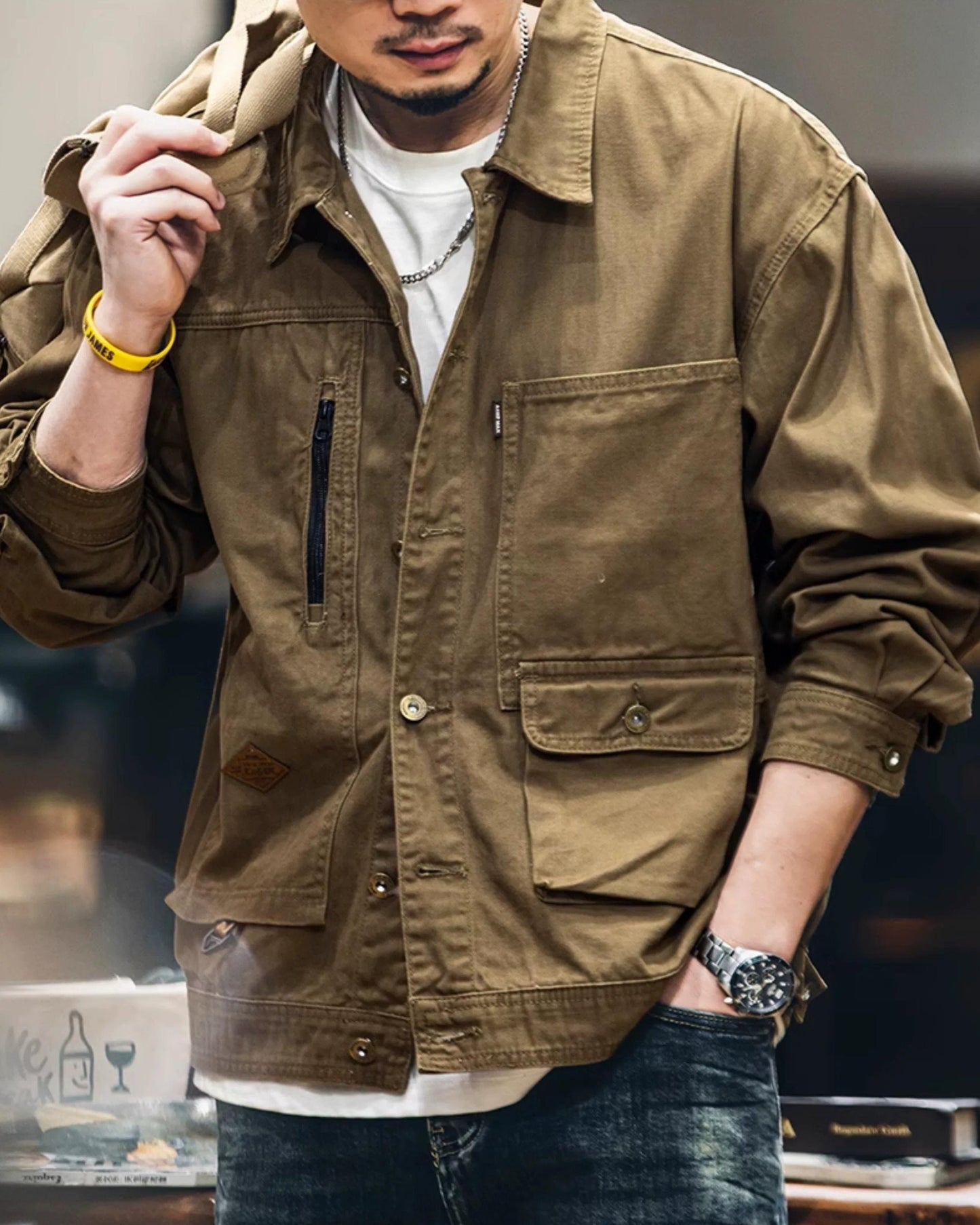 オタムワ キャンバスジップワークジャンパー 2403