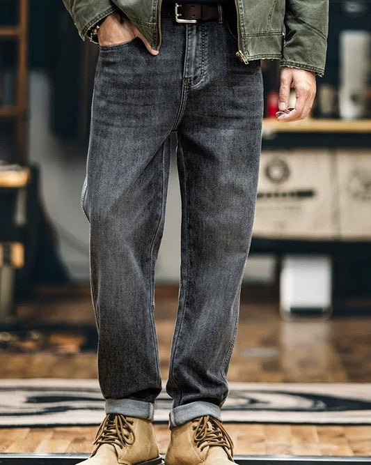 ビロイト ユーズドストレートデニムパンツ 2406