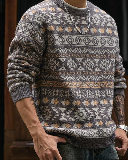 カムデン クルーネックジャカードニットセーター 2295