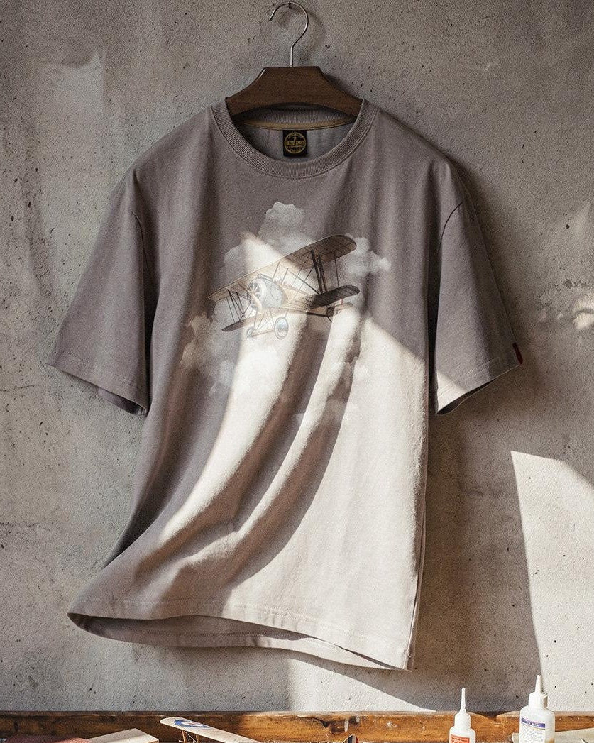 リーチバーグ レトロエアプレーングラフィックTシャツ 2774
