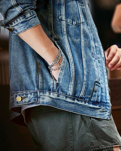 イーニッド ウォッシュドジップアップデニムジャケット 2335