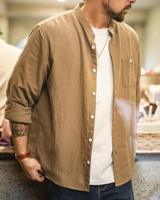 ラグレンジ ヴィンテージバンドカラーユーティリティシャツ 2548