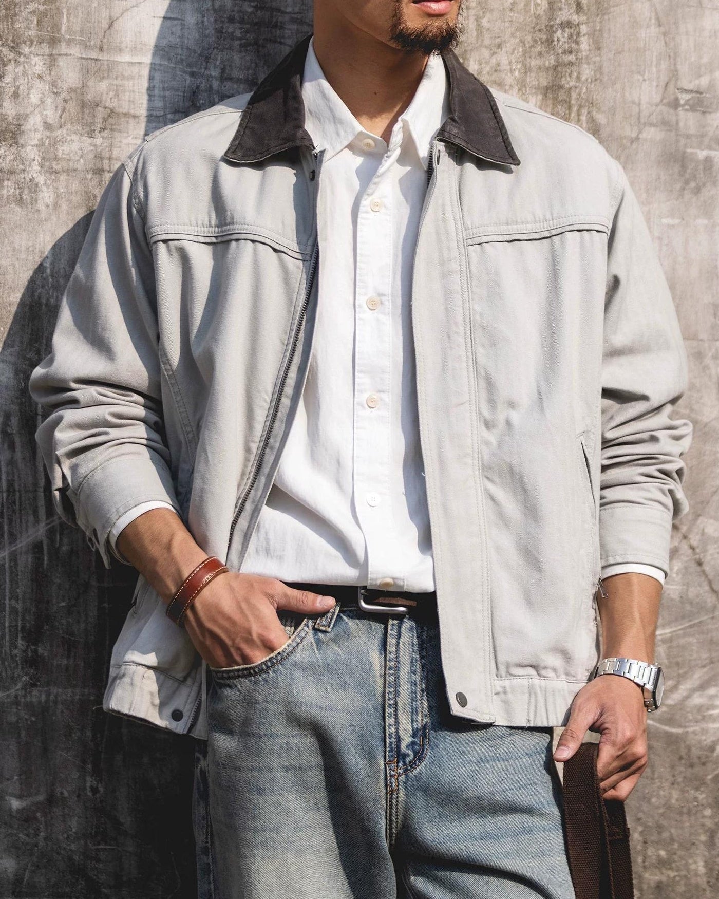 サーモポリス ヘビーウェイト切り替え襟ワークジャケット 2538