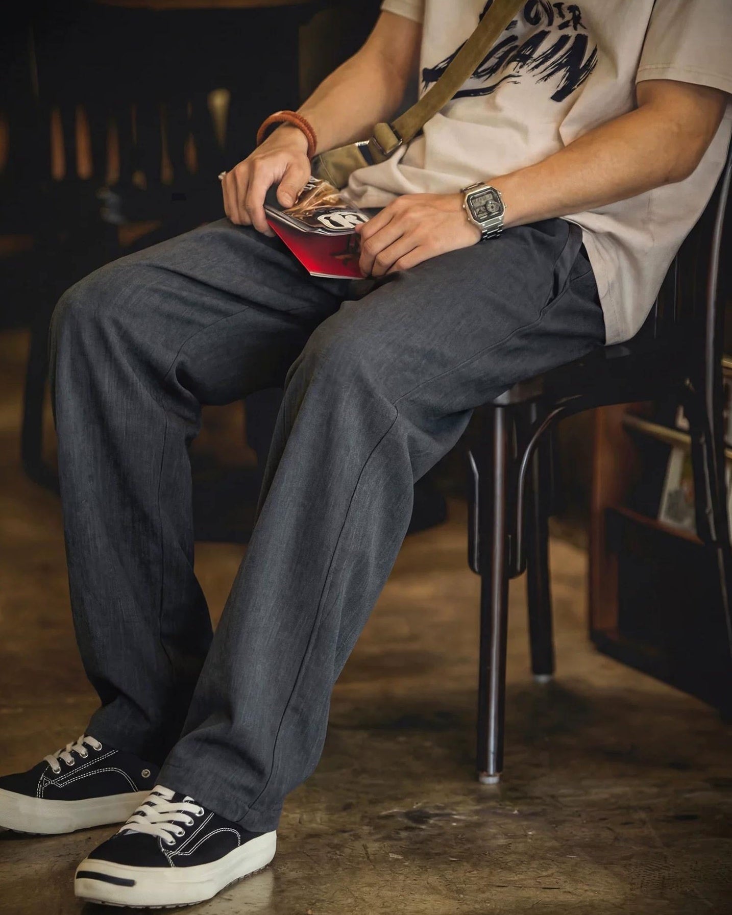 バンデラ ベーシックワイドストレートトラウザー 2595