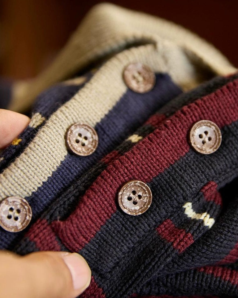 モントピリア ポロカラーレトロボーダーニット 2293