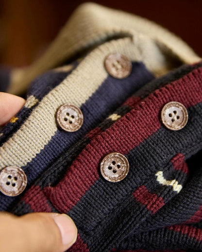 モントピリア ポロカラーレトロボーダーニット 2293