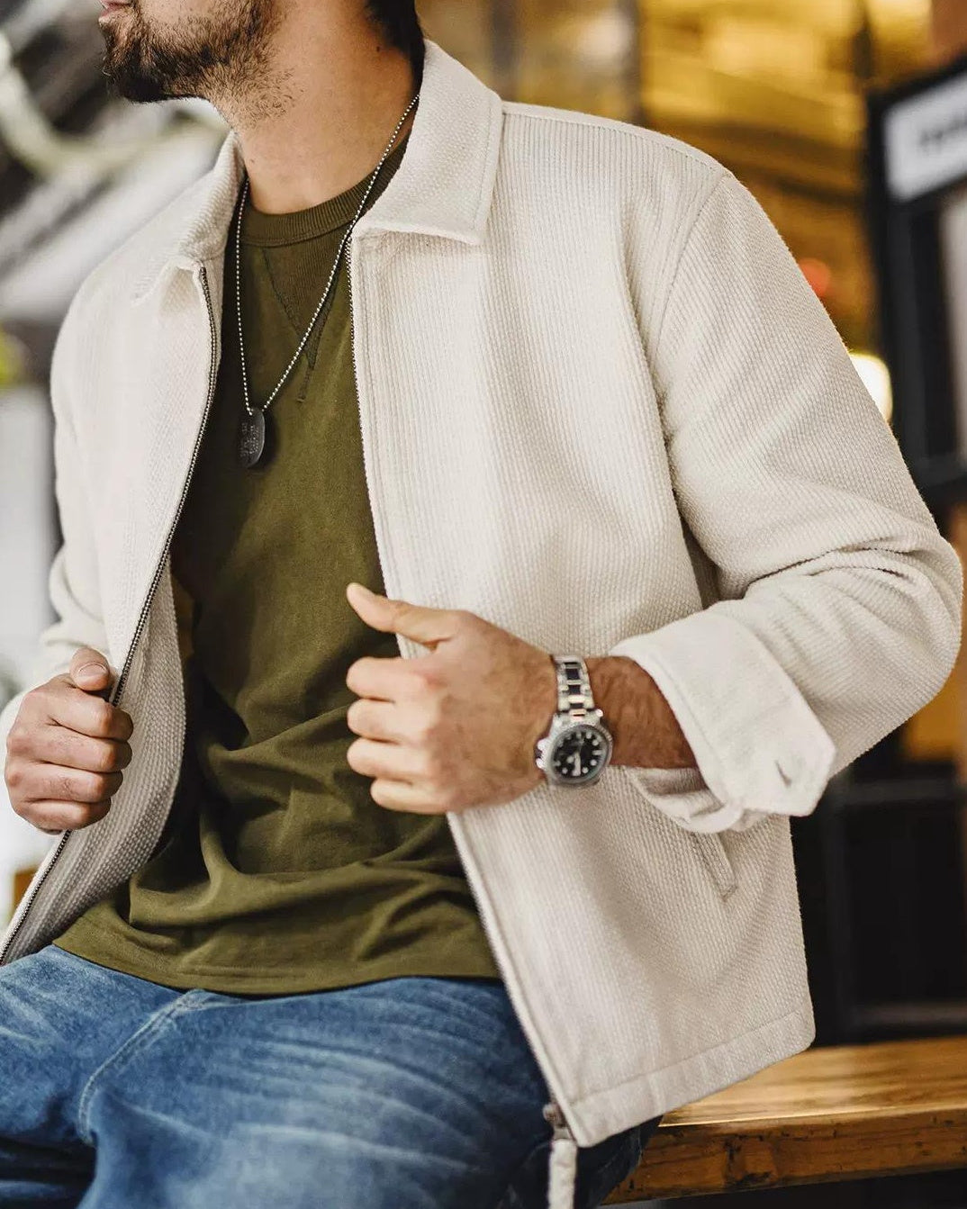 ベントンビル 立体織りジップジャケット 2460