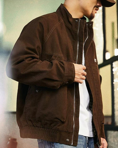 サプルパ スタンドカラーワークブルゾン 2398