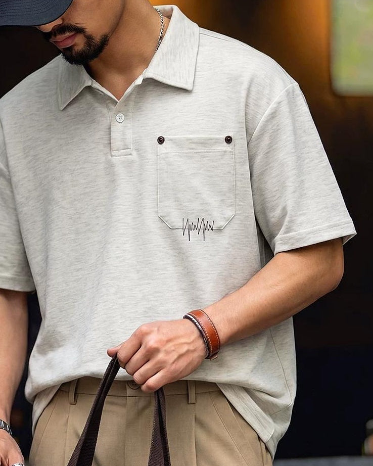 スノホミッシュ ポケットステッチポロシャツ 2672