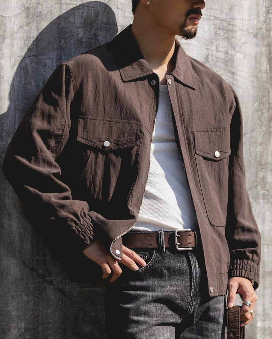 ビュート フラップポケットジップブルゾン 2475