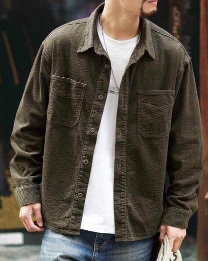 マッカレン コーデュロイダブルポケットレギュラーカラーシャツ 2332