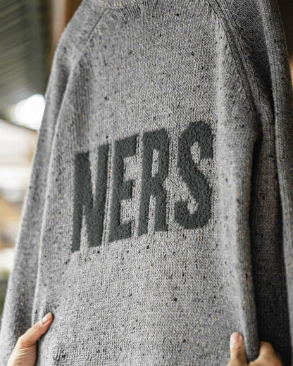 クリアウォーター ネップヤーンロゴセーター 2285