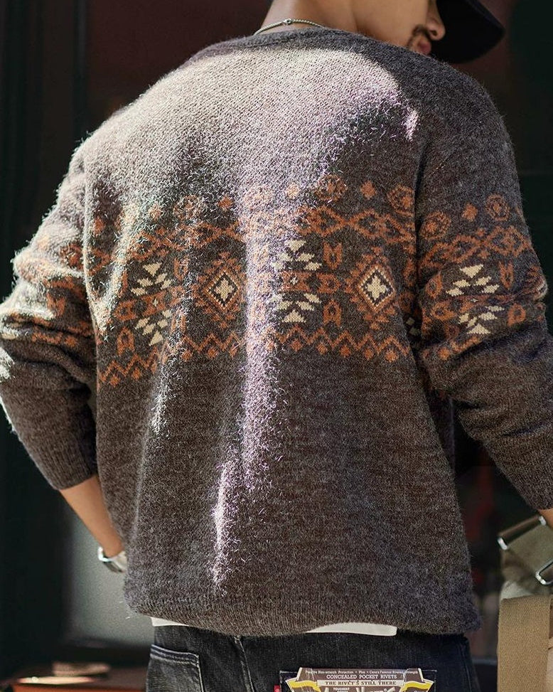 サンアンジェロ トライバルジャカードニット 2393