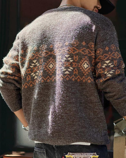 サンアンジェロ トライバルジャカードニット 2393