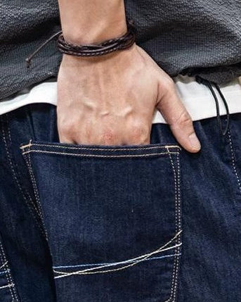 グロートン ルーズストレートバックステッチジーンズ 2442