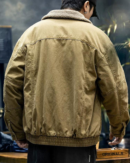 クロービス ボアカラーミリタリーブルゾンジャケット 2381