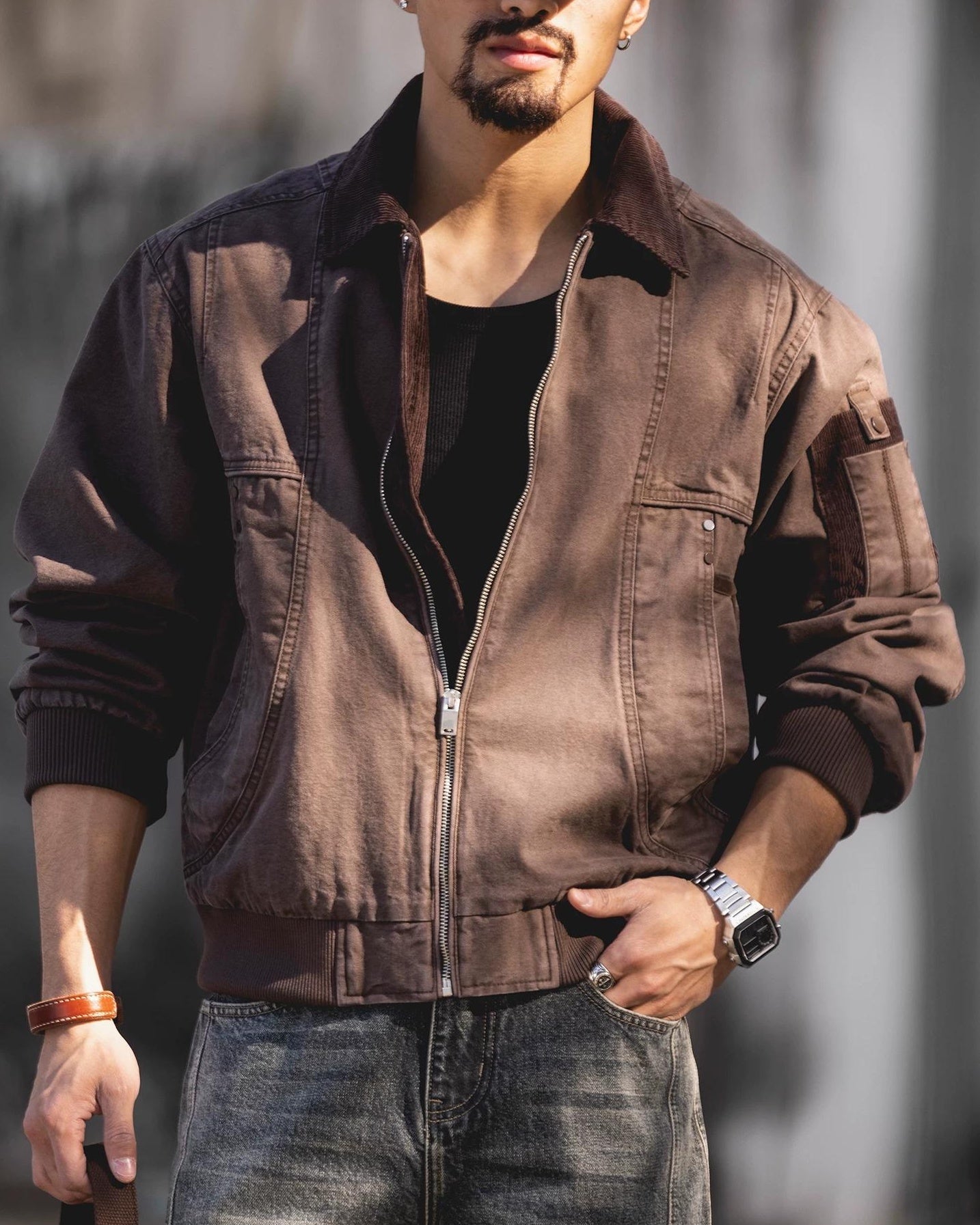 ステーツビル カラーリブユーティリティボマー 2495