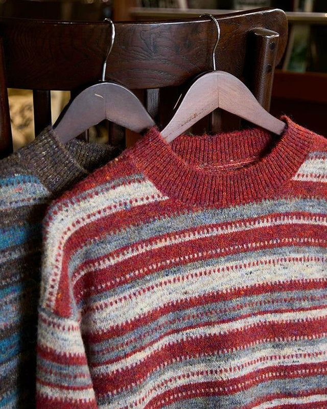 バーリントン メランジカラーマルチボーダーニット 2292