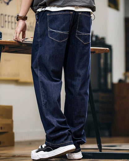 グロートン ルーズストレートバックステッチジーンズ 2442