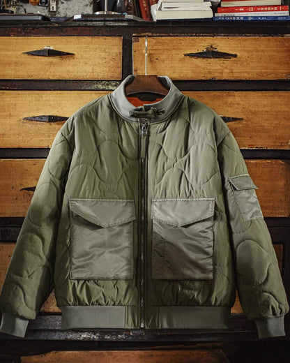 エルマイラ ミリタリーキルティングボンバー ジャケット 2372