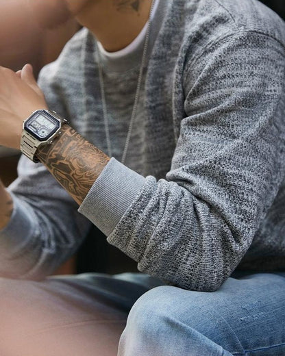 エルコ ヘザーテクスチャーニットスウェット 2321