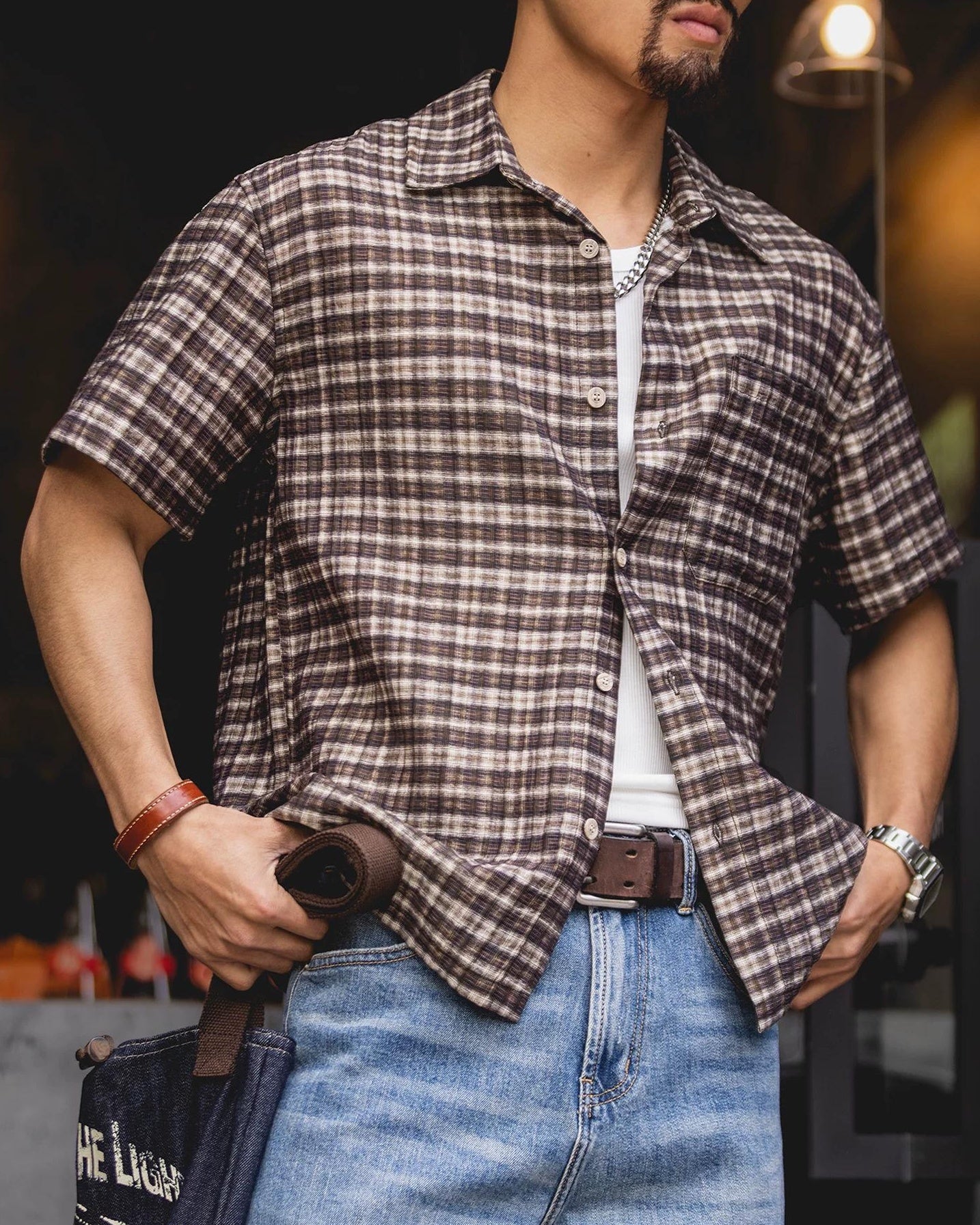 イリリア クラシックチェックハーフスリーブシャツ 2583