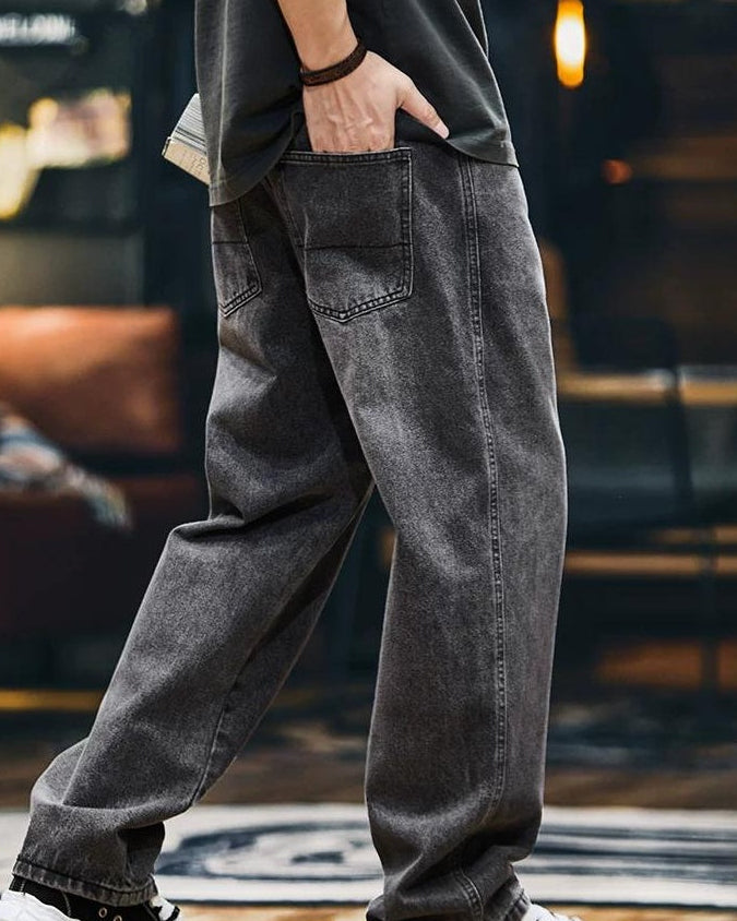 フィッチバーグ フェードブラックストレートジーンズ 2446