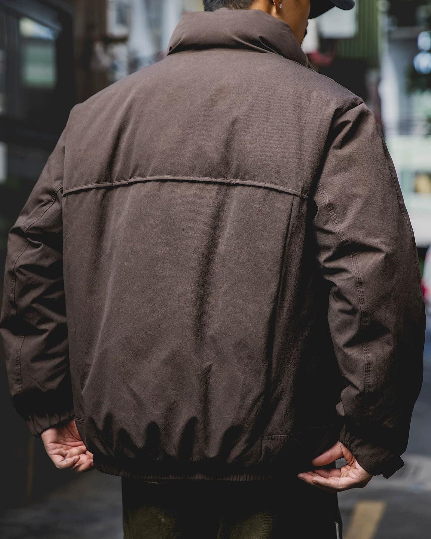 ジョンソンシティ 切替ハイネックワイドブルゾン 2418