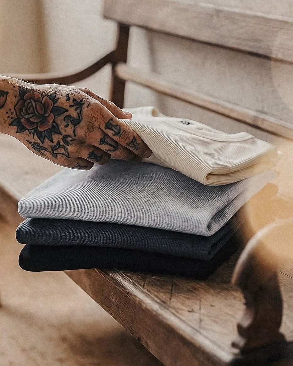 カスター リブテクスチャークルーネックトップス 2599