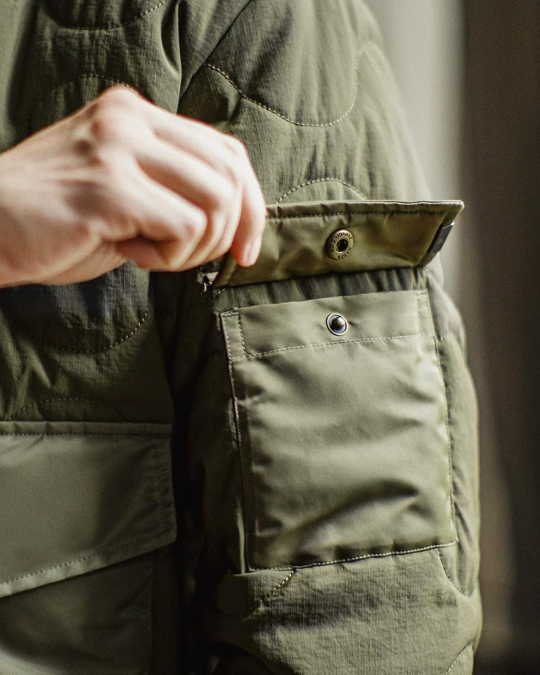 エルマイラ ミリタリーキルティングボンバー ジャケット 2372