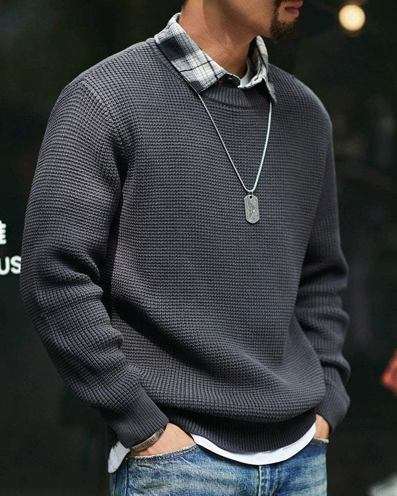 ナンタケット ドッキングシャツワッフルニット 2304