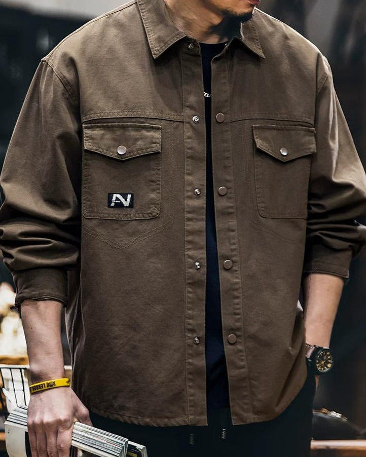 ブーイ スナップフロントワイドワークシャツ 2434