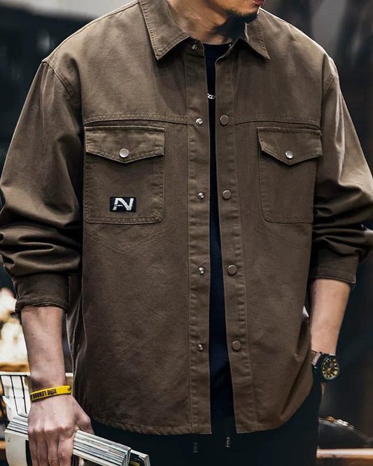 ブーイ スナップフロントワイドワークシャツ 2434