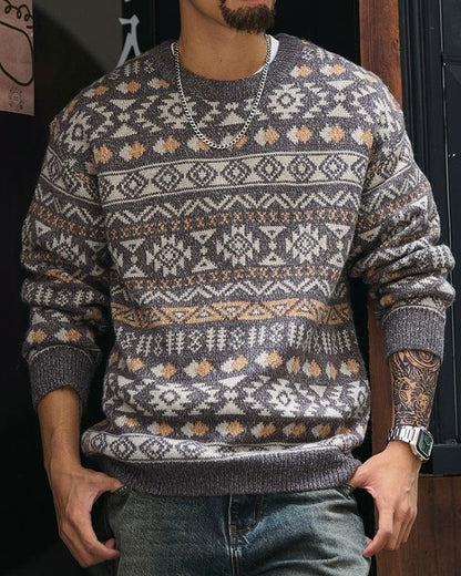 カムデン クルーネックジャカードニットセーター 2295