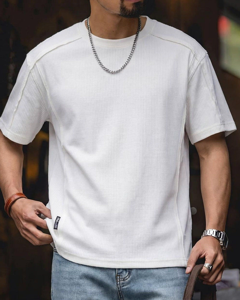 ベントンハーバー リバースシームテクスチャーTシャツ 2649