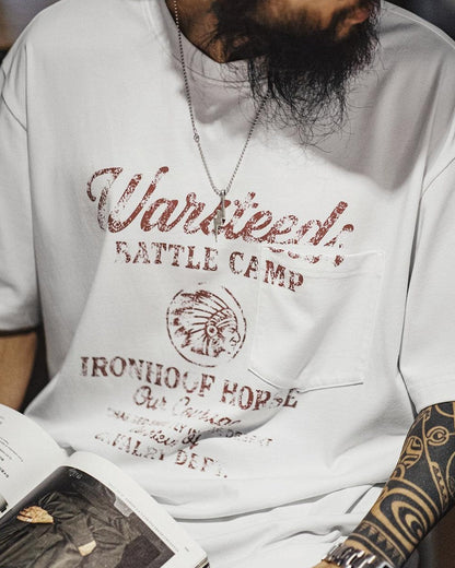 ラドロー レトロプリントポケットTシャツ 2697