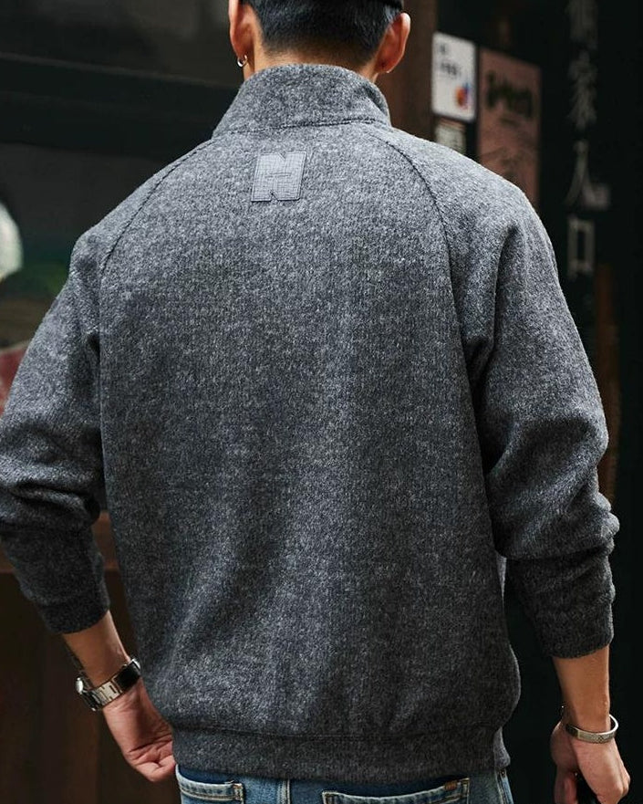 サンルイス スタンドカラーハーフジップスウェット 2389