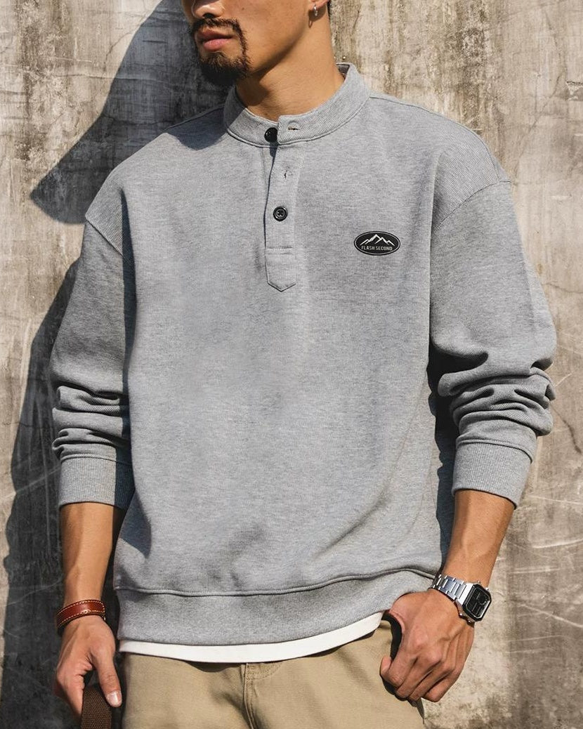 シェルトン ヘンリーカラースウェットシャツ 2519