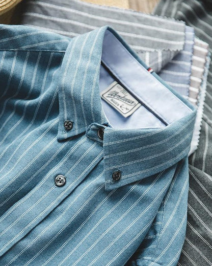 ワイリカ クラシックストライプボタンダウンシャツ 2602